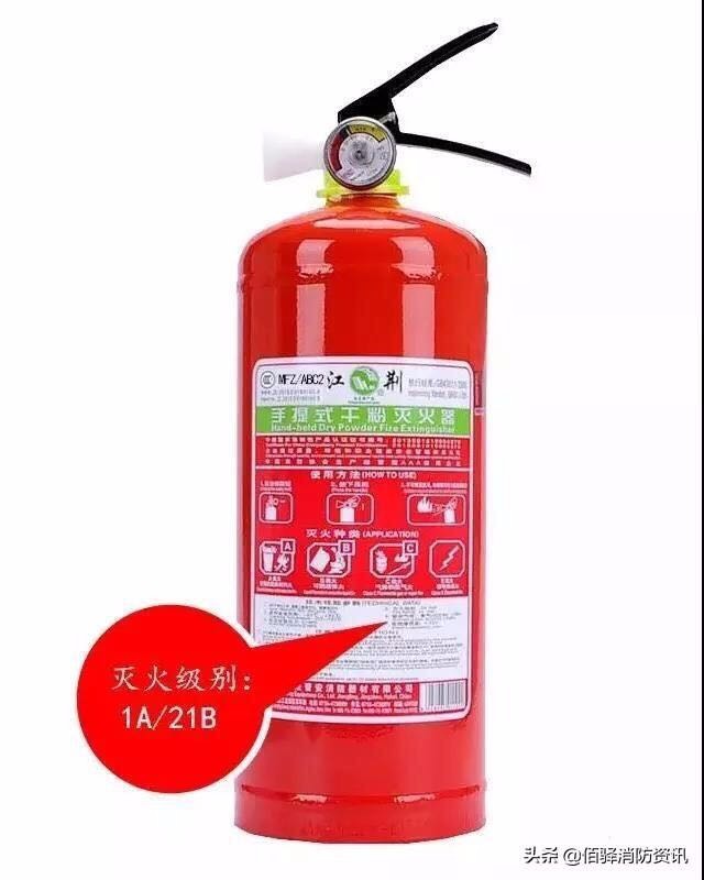 漲知識！滅火器上的滅火級別2A和55B什么意思？